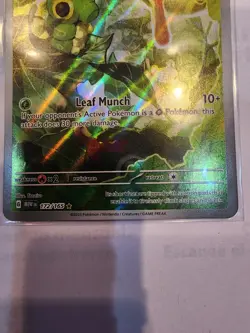 Pokemon TCG Caterpie 172/165 English Scarlet & Violet 151 Illustration Rare SV - Image 5