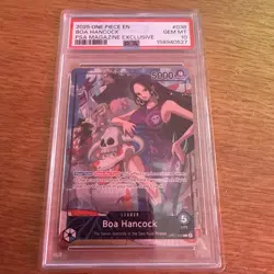 One Piece Boa Hancock OP07-038 PSA Magazine Exclusive Holo Promo PSA 10 - Image 1
