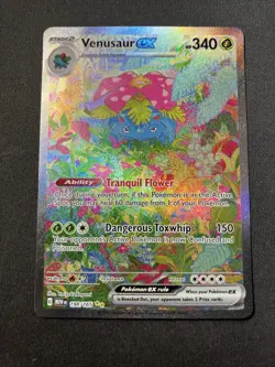 Pokemon VENUSUAR ex 198/165 Scarlet & Violet 151 SIR Holo 340HP Eng - Image 1
