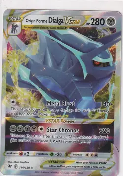 Origin Forme Dialga Pokemon VSTAR 114/189 SWSH10 Astral Radiance 🔥GRAND CARTEL - Image 1