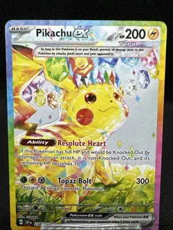 Pokemon Pikachu ex 238/191 Sv08: Surging Sparks Holo Special Illustration Rare - Image 4