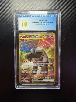 Pokemon Clay Burst Ting-Lu ex 097/071 Ultra Rare Full Art Holo Japanese CGC 10 - Image 1
