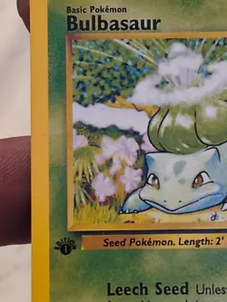 Pokemon TCG Bulbasaur 1995 44/102 1st Edition Shadowless - Image 2