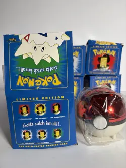 Pokemon 23K Gold-Plated Limited Edition Trading Card Set of 6 w/ Boxes COA - Image 4