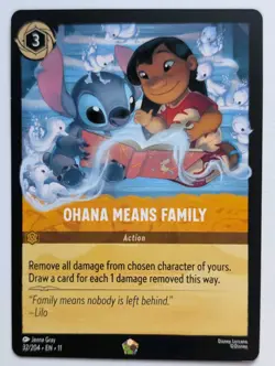 Disney Lorcana - Ohana Means Family 32/204 - Winterspell Regular - Image 1