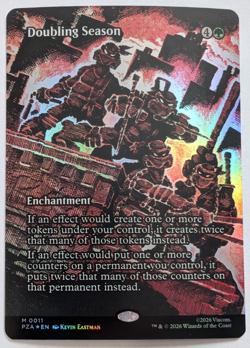 Doubling Season (Borderless) Teenage Mutant Ninja Turtles Source Material Foil - Image 1