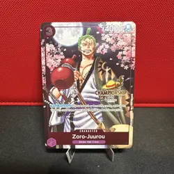 Zoro-Juurou (Event Pack Vol. 5) OP05-067 One Piece PROMO GOLD CHAMPIONSHIP - Image 1
