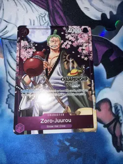 Zoro-Juurou (Event Pack Vol. 5) OP05-067 One Piece PROMO GOLD CHAMPIONSHIP - Image 1