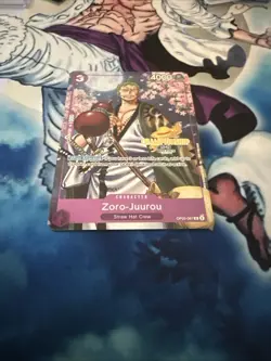 Zoro-Juurou (Event Pack Vol. 5) OP05-067 One Piece PROMO GOLD CHAMPIONSHIP - Image 2