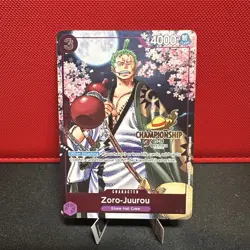 Zoro-Juurou (Event Pack Vol. 5) OP05-067 One Piece PROMO GOLD CHAMPIONSHIP - Image 1