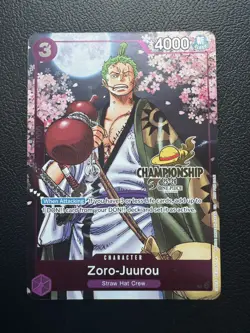 Zoro-Juurou Event Pack Vol.5 OP05-067 One Piece Promo GOLD CHAMPIONSHIP - Image 1