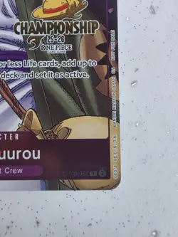 Zoro-Juurou (Event Pack Vol. 5) OP05-067 One Piece PROMO GOLD CHAMPIONSHIP - Image 3