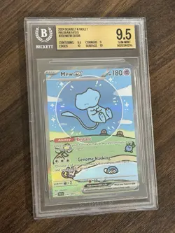 BGS 9.5 Bubble Mew EX Paldean Fates SIR 232/091 Pokemon Card Beckett Graded - Image 1