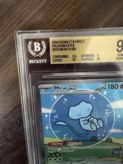 BGS 9.5 Bubble Mew EX Paldean Fates SIR 232/091 Pokemon Card Beckett Graded - Image 2