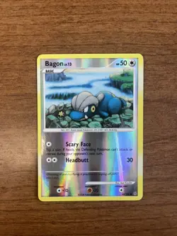2008 Pokemon Bagon 53/100 Reverse Holo Stormfront Common Pokemon Card NM - Image 1