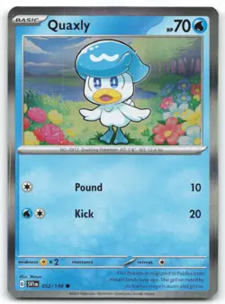 Quaxly (Mirage Holo) Promo Miscellaneous Cards & Products 052/198 NM - Image 1