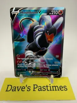 Houndoom V 178/189 Darkness Ablaze - NM Full Art Ultra Rare Pokemon Card P2 - Image 1