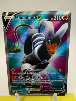 Houndoom V 178/189 Darkness Ablaze - NM Full Art Ultra Rare Pokemon Card P2 - Image 2
