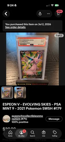 PSA 10 - 2012 POKEMON WHITE 2 PLAYING CARDS 2 OF DIAMONDS LITWICK - Image 4