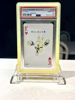 PSA 10 -2000 POKEMON GOLD VERSION PLAYING CARDS KING OF HEARTS #239 ELEKID - Image 1