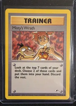 Misty’s Wrath 114/132 – Vintage Trainer Card Pokemon - Image 1