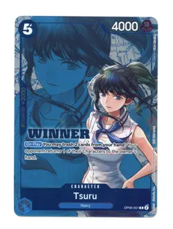 Tsuru (Winner Pack 2025 Vol. 4) OP06-051 R Foil One Piece Promotion Card NM - Image 1
