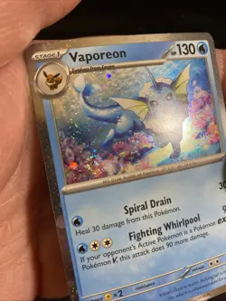 Vaporeon 022/131 Cosmos Holo Miscellaneous Cards & Products NM TRIPLE SWIRL 💫 - Image 2