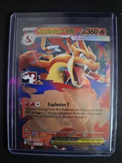 Mega Charizard Y ex 022/217 Prize Pack Series Cards Holo - Image 1