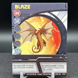 Blaze 36/48 BA168-AB-SM-GBL Blue Ability Bakugan Battle Brawlers Card - Image 1