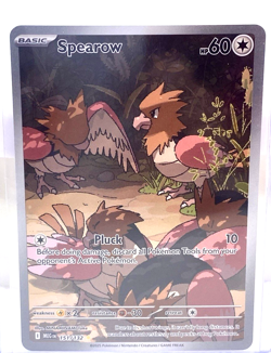 Spearow Illustration Rare Mega Evolution Pokemon Trading Card 151/132 - Image 1