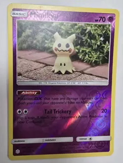 Mimikyu 97/236 Reverse Holo Rare Cosmic Eclipse Pokemon Card LP 2019 - Image 1