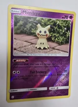 Mimikyu 97/236 Reverse Holo Rare Cosmic Eclipse Pokemon Card LP 2019 - Image 2
