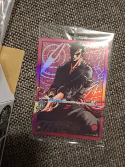 Roronoa Zoro OP01-001 Gold Text Leader Card 2024 LECAFIG + Figure - Image 2