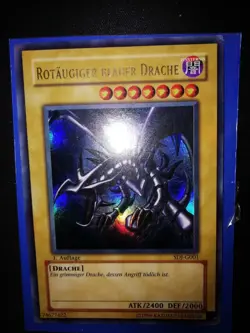 Yugioh Rotaugiger Blauer Drache SDJ-G001 - Ultra Rare 1. Auflage EX - Image 2