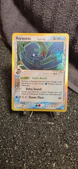 Nintendo Pokemon TCG Rayquaza 16/110 Delta Species Holo Rare 80 HP ENG (2006) - Image 1