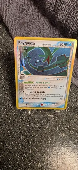 Nintendo Pokemon TCG Rayquaza 16/110 Delta Species Holo Rare 80 HP ENG (2006) - Image 4