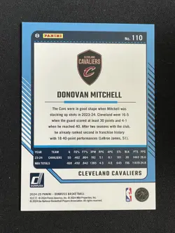 Donovan Mitchell 2024-25 Panini Donruss Holo Red Laser /99 #110 - Image 2