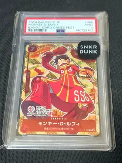 Monkey D. Luffy PSA 9 Promo P-080 Collectible Card - Image 1