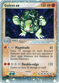 Golem ex 91/97 Holo EX Rare Dragon Pokemon LP - Image 1