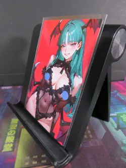 Morrigan Aensland Darkstalkers Custom Art Card NM Anime Game Waifu Collectible - Image 2