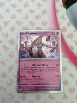 Pokemon Mewtwo 150/165 Englisch 151 Mew Holo - Image 1