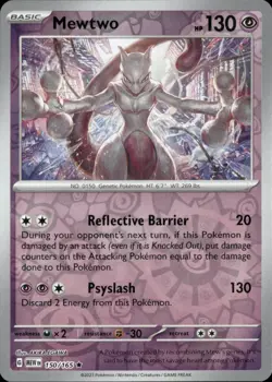 Mewtwo 150/165 Reverse Holo SV: Scarlet & Violet 151 - Pokemon Card - Image 1