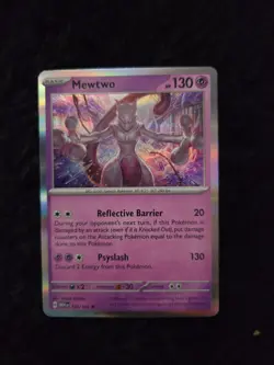 Mewtwo 150/165 Rare 151 Pokemon Holo - Image 1