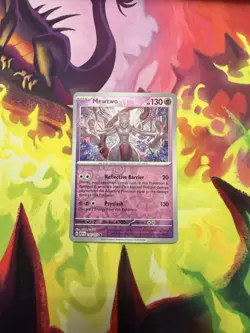 Mewtwo 150/165 Reverse Holo NM Pokemon 151 TCG - Image 1