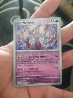Mewtwo 151 Reverse Holo Rare 150/165 Scarlet & Violet Pokemon TCG - Image 1