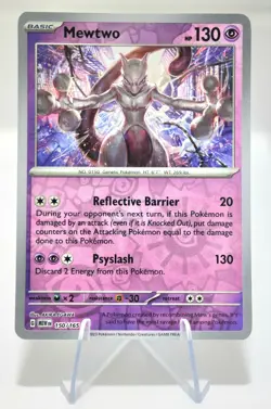 Pokemon - 150/165 Mewtwo - Scarlet & Violet 151 - Reverse Holo - NM - Image 1