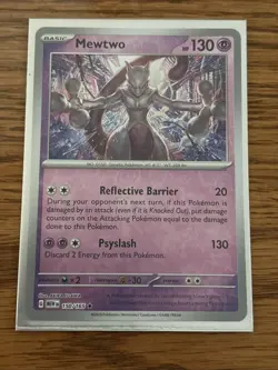 Mewtwo 150/165 Reverse Holo NM Pokemon 151 TCG - Image 1