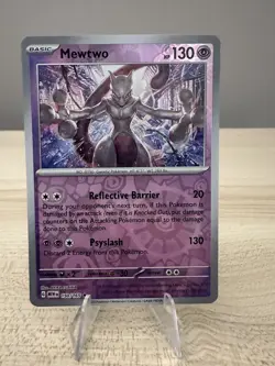 Mewtwo 151 Reverse Holo Pokemon TCG 150/165 Scarlet & Violet Rare - Image 2