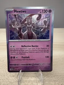 Mewtwo 151 Reverse Holo Pokemon TCG 150/165 Scarlet & Violet Rare - Image 4