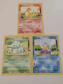 Bulbasaur Charmander Squirtle Pokemon Celebrations 25th Starter Trio JUMBO Cards - Image 1